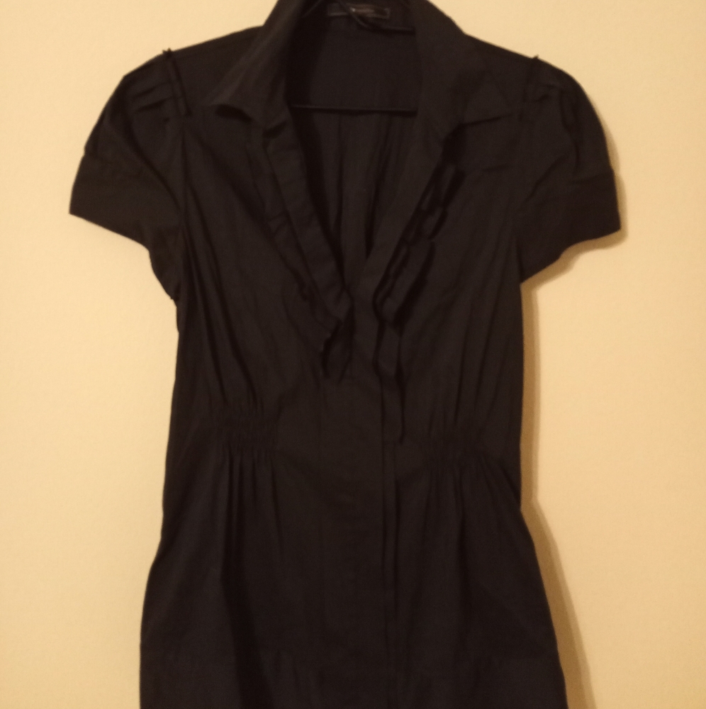 BCBGMAXARIA Black  Stretch, Elastic waist Shirt
